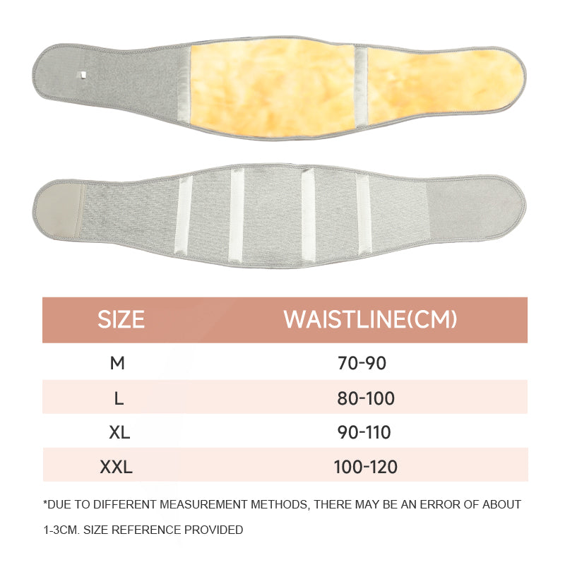 Men Women Winter Thicken Thermal Plush Waist Warmer Lumbar Support Belt Warm Abdominal Protector Back Brace