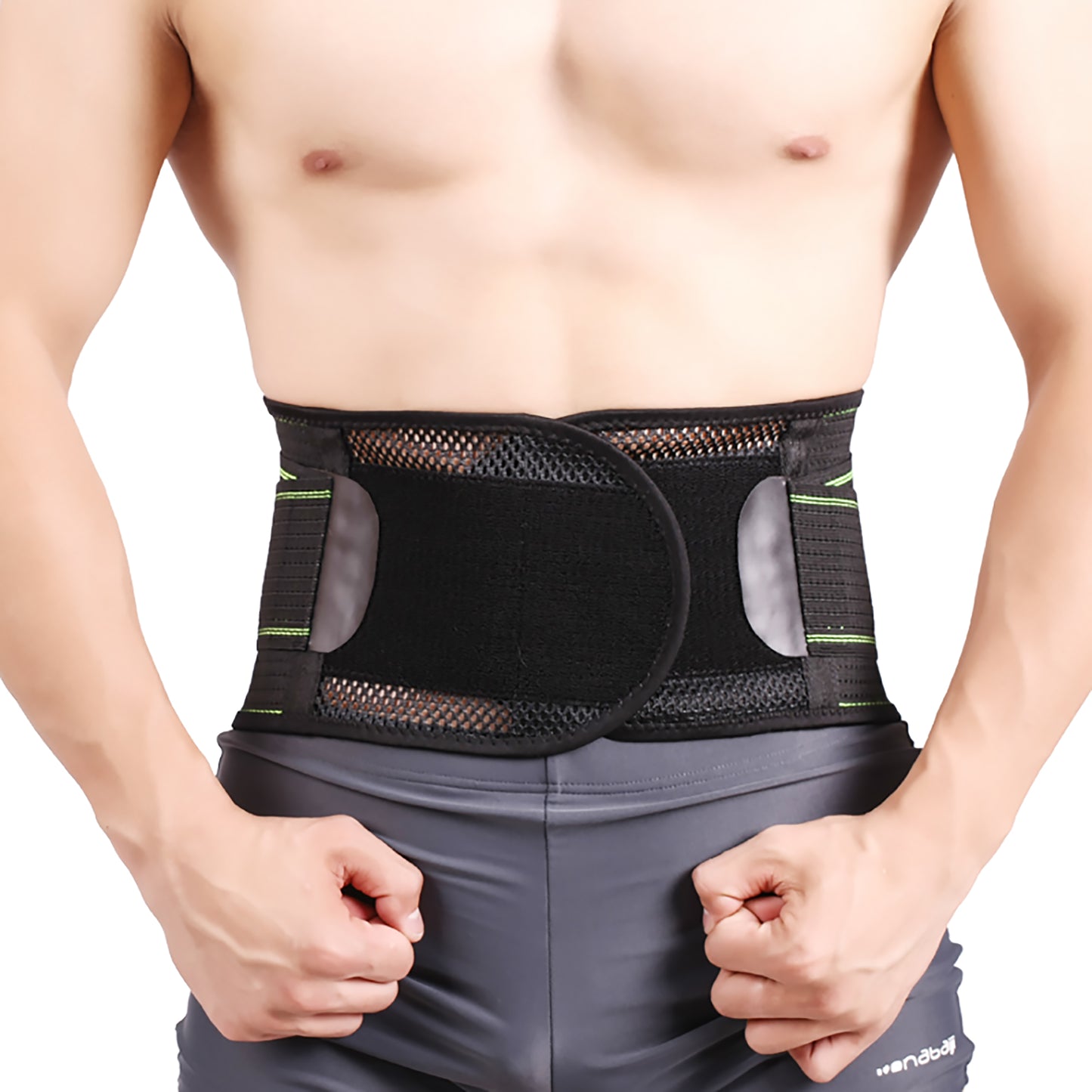 Lower Back Pain Relief Waist Support Belt Slim Back Brace with Breathable Mesh for Men and Women