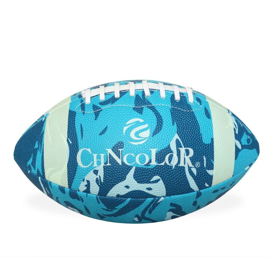 High Quality Custom American Football Ball Official Size 9 PU Composite Leather with Factory Print Logo Direct from OEM Supplier