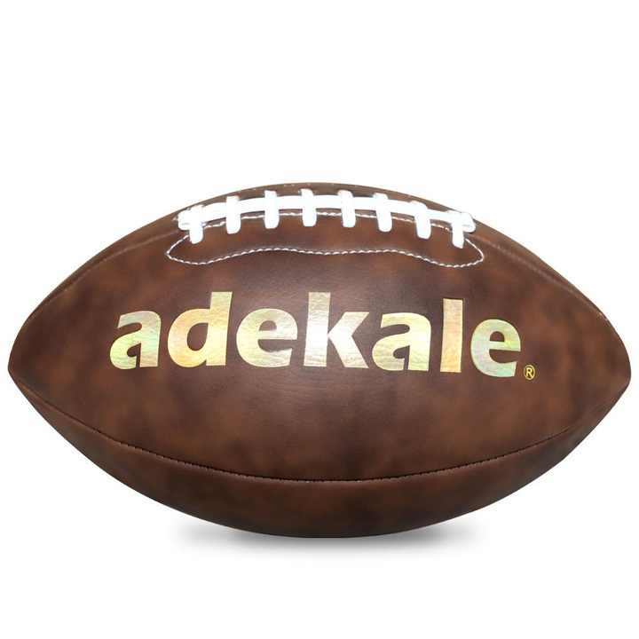 High Quality Custom Logo American Football Ball Microfiber Leather Official Size 9 for Training and Match Factory Sample
