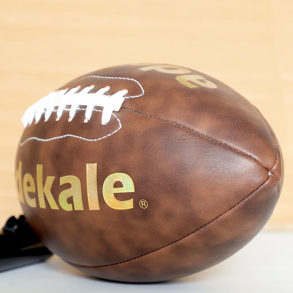 High Quality Custom Logo American Football Ball Microfiber Leather Official Size 9 for Training and Match Factory Sample