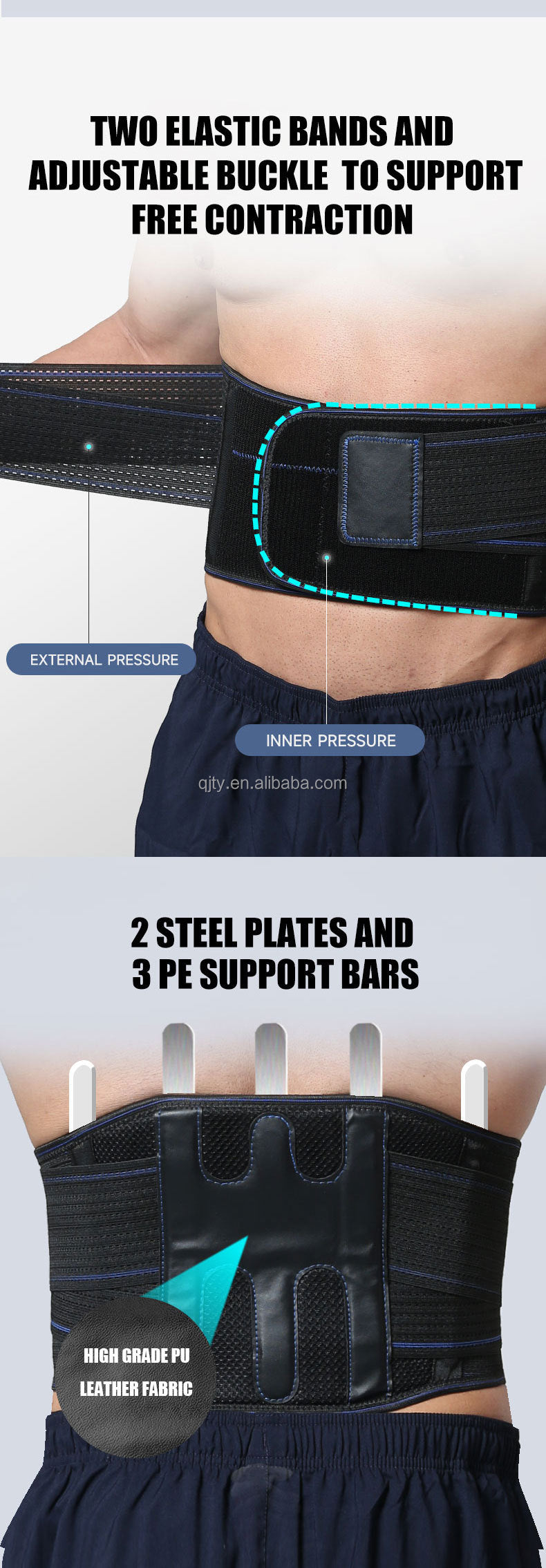 Ideal for Upper and Lower Back Pain Advanced Lumbar Back Brace Belt Back Pain Relief Support for Men and Women
