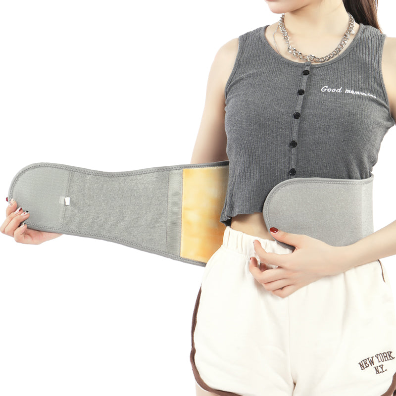 Men Women Winter Thicken Thermal Plush Waist Warmer Lumbar Support Belt Warm Abdominal Protector Back Brace