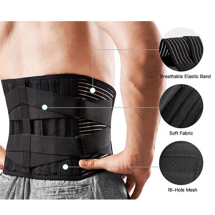 Sports Medicine Breathable Mesh Design Adjustable Support Strap Lower Back Support Belt