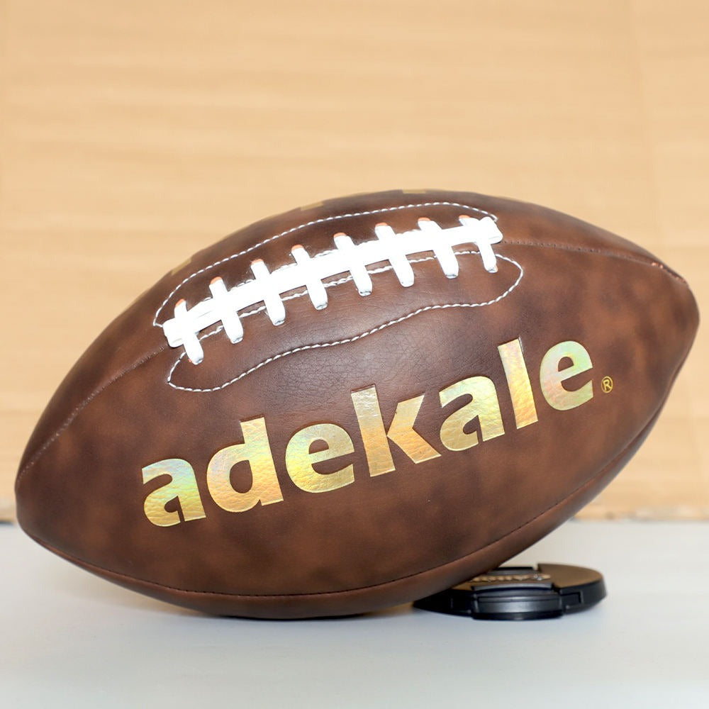 High Quality Custom Logo American Football Ball Microfiber Leather Official Size 9 for Training and Match Factory Sample