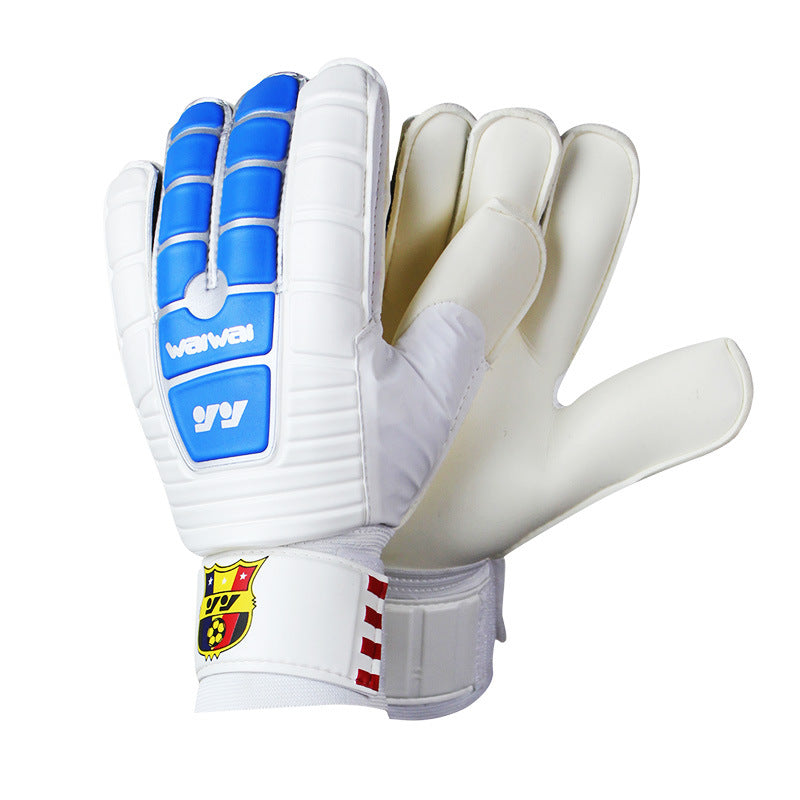 Custom Logo Adult Training Soccer Goalkeeper Gloves Adjustable Latex Football Gloves with Thicken Palm Protection Sports Gloves