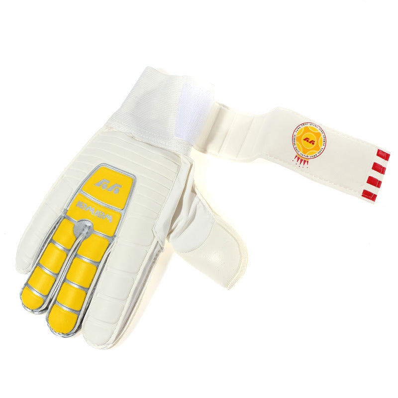 Custom Logo Adult Training Soccer Goalkeeper Gloves Adjustable Latex Football Gloves with Thicken Palm Protection Sports Gloves