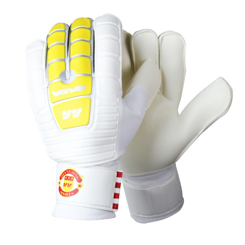 Custom Logo Adult Training Soccer Goalkeeper Gloves Adjustable Latex Football Gloves with Thicken Palm Protection Sports Gloves