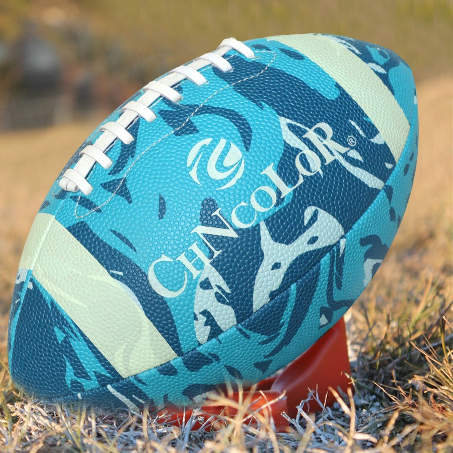High Quality Custom American Football Ball Official Size 9 PU Composite Leather with Factory Print Logo Direct from OEM Supplier