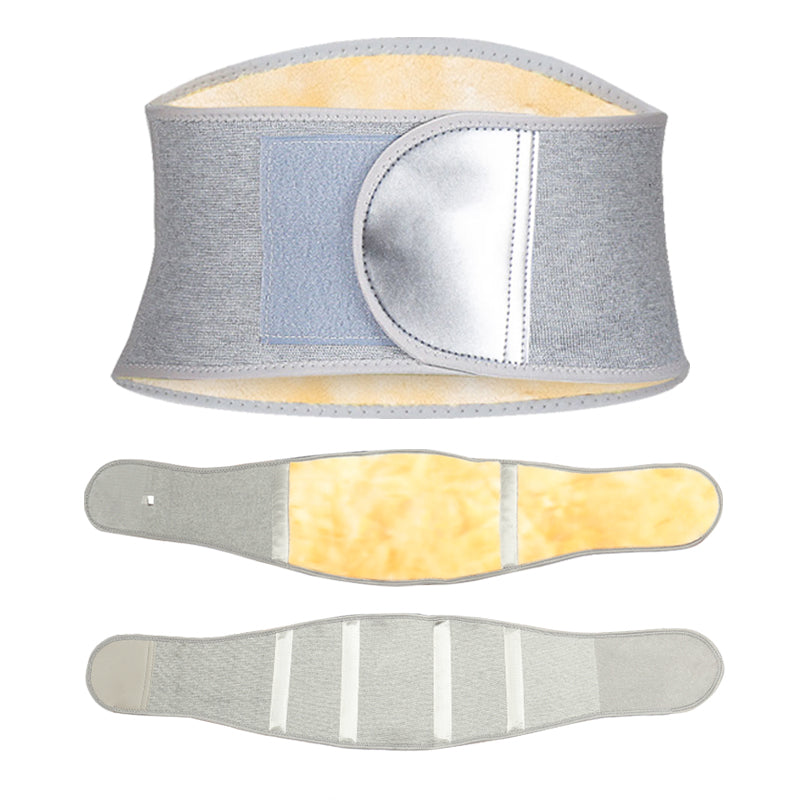 Men Women Winter Thicken Thermal Plush Waist Warmer Lumbar Support Belt Warm Abdominal Protector Back Brace